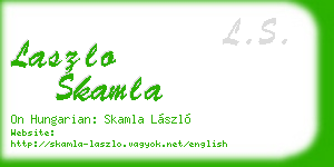 laszlo skamla business card